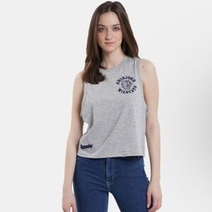SUPERDRY Gray Women's tank Top SIZE 4. H y2k
